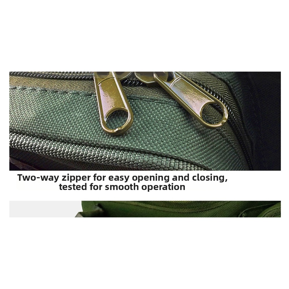 Fishing Backpack - Yeşil Naylon Balıkçılık Sırt Çantası Su